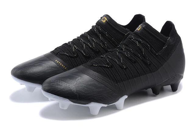 Chuteira Puma Future Z 1.3 Special Edition FG "Lazertouch" Masculina - Preto, Branco e Dourado