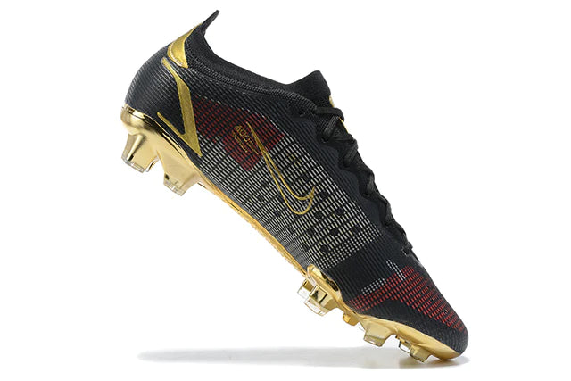 Chuteira de Campo Nike Mercurial Vapor 15 Elite FG Black Gold